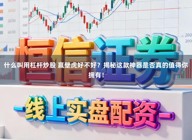 什么叫用杠杆炒股 赢壁虎好不好?揭秘这款神器是否真的值得你拥有!